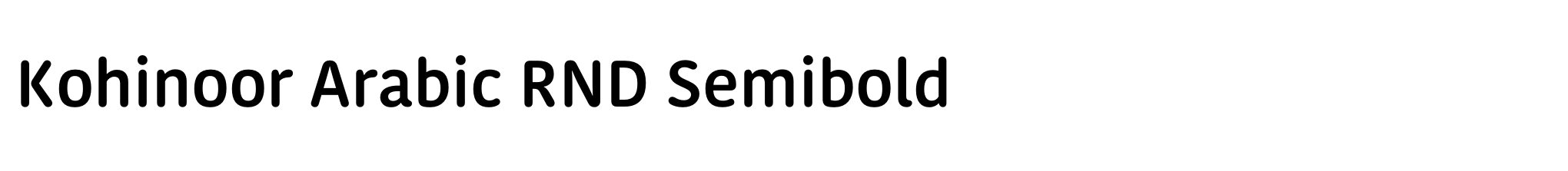 Kohinoor Arabic RND Semibold image